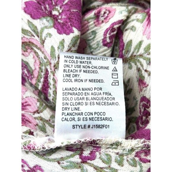 Patrons of Peace Maxi Skirt Women Sz M Floral Paisley Lightweight Flowy 1188T - Picture 11 of 11